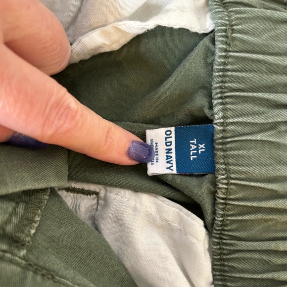 Old Navy Olive Green Chinos Ankle Length Pants Size XL Tall - Picture 5 of 9